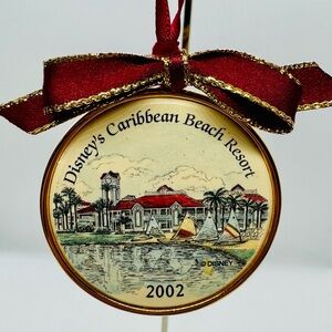 Vintage Barlow Disney’s Caribbean Beach Resort Ornament 2002